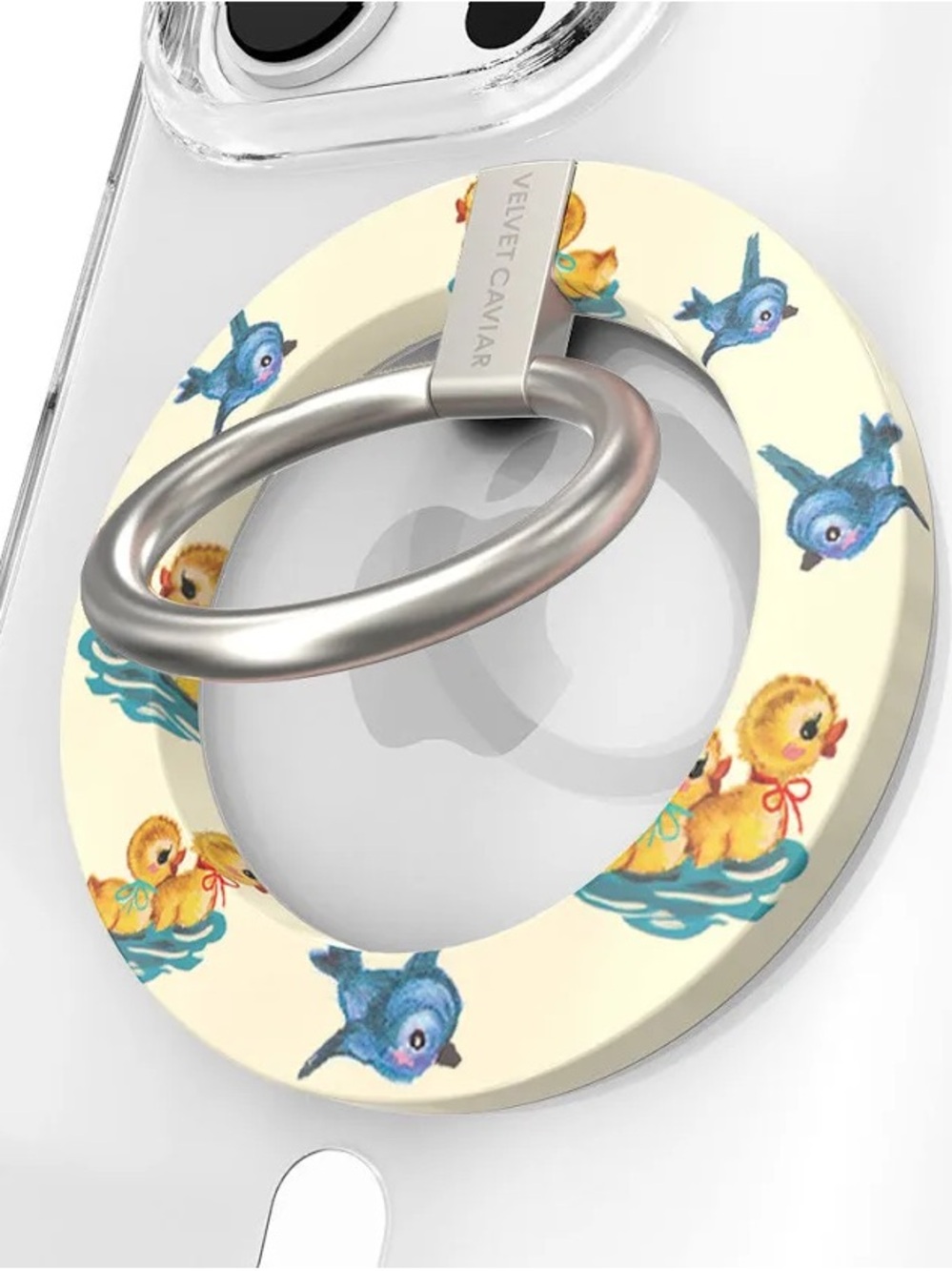 Velvet Caviar Cream Baby Animals Magnetic Grip Ring stand